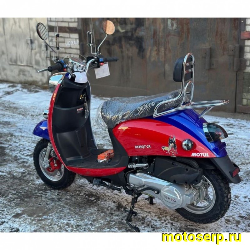 Купить  Скутер VMC RETRO (Венто Ретро) 50cc; 1,5 местный, 4Т, возд. охлажд., диск/барабан, кол. 10"/10" (шт) 01500 (Vento купить с доставкой по Москве и России, цена, технические характеристики, комплектация фото  - motoserp.ru