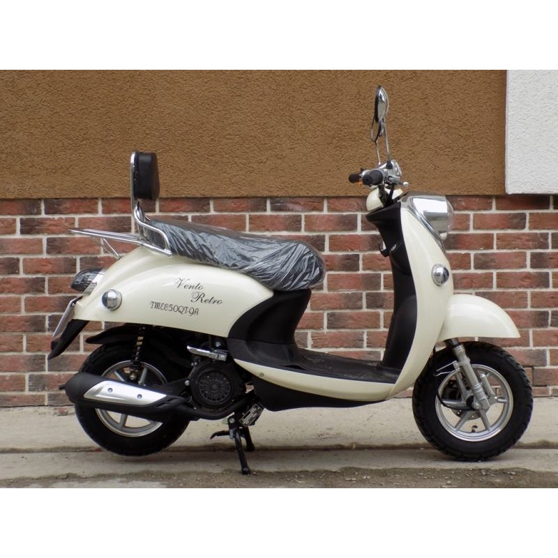 Купить  Скутер VMC RETRO (Венто Ретро) 50cc; 1,5 местный, 4Т, возд. охлажд., диск/барабан, кол. 10"/10" (шт) 01500 (Vento купить с доставкой по Москве и России, цена, технические характеристики, комплектация фото  - motoserp.ru
