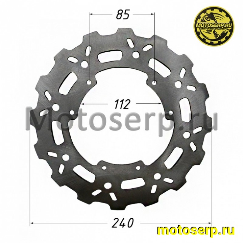 Купить  Диск тормозной задний (240x115) (отв:6x85) BSE J1/J2 (шт) (Велос 4.240.0130 (Велос 30.527.0110 купить с доставкой по Москве и России, цена, технические характеристики, комплектация фото  - motoserp.ru