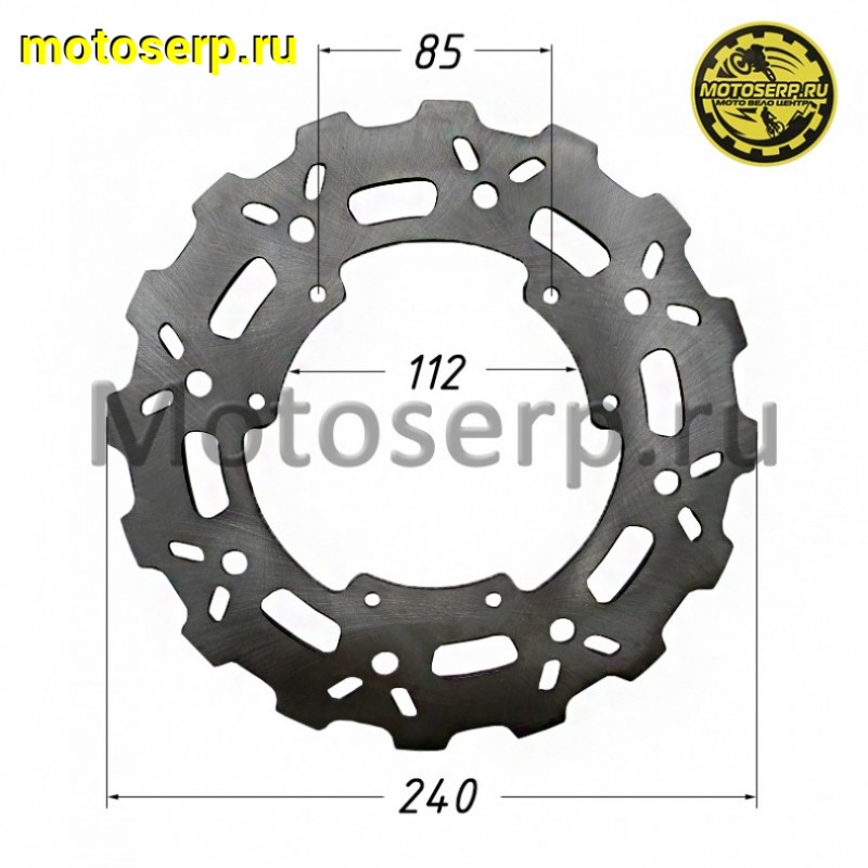 Купить  Диск тормозной задний (240x115) (отв:6x85) BSE J1/J2 (шт) (Велос 4.240.0130 (Велос 30.527.0110 купить с доставкой по Москве и России, цена, технические характеристики, комплектация фото  - motoserp.ru