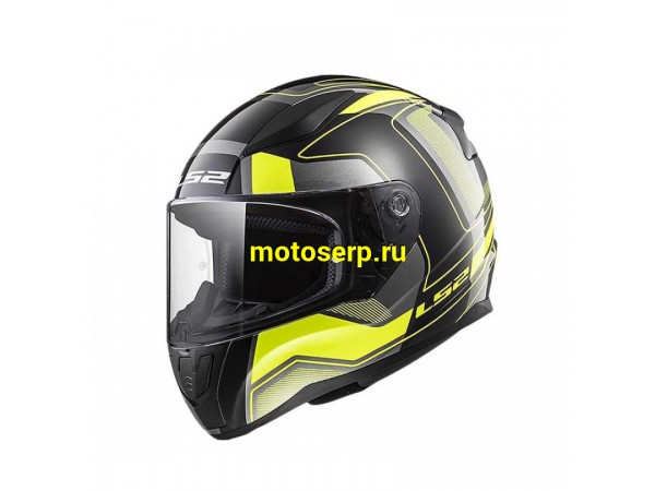 Купить  ====Шлем закрытый LS2 FF353 RAPID CARRERA matt black HI-VIS YELLOW (XXL) интеграл (шт) (0 купить с доставкой по Москве и России, цена, технические характеристики, комплектация фото  - motoserp.ru