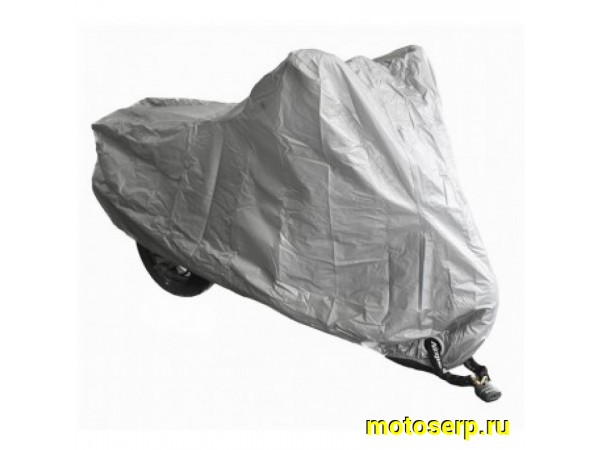 Купить  ====Накидка (чехол, тент) на мототехнику PROUD TO RIDE 13401 плотный 203x89x119 см (M), цвет Серый 11-02422 (шт) JP (0 купить с доставкой по Москве и России, цена, технические характеристики, комплектация фото  - motoserp.ru