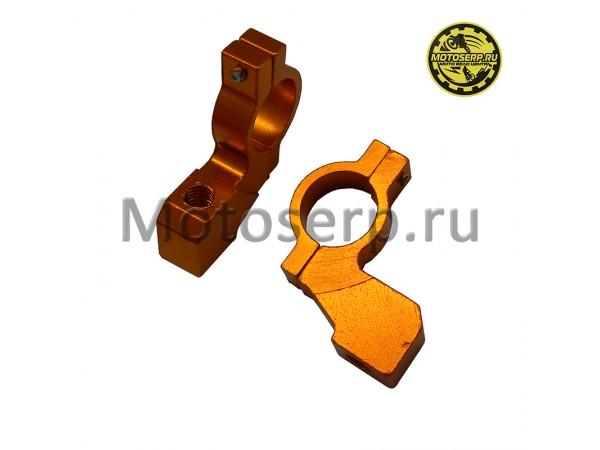 Купить  Крепление (кронштейн) для зеркала на руль 22мм, d-8мм  правая резьба золотой  (пара) (0 купить с доставкой по Москве и России, цена, технические характеристики, комплектация фото  - motoserp.ru