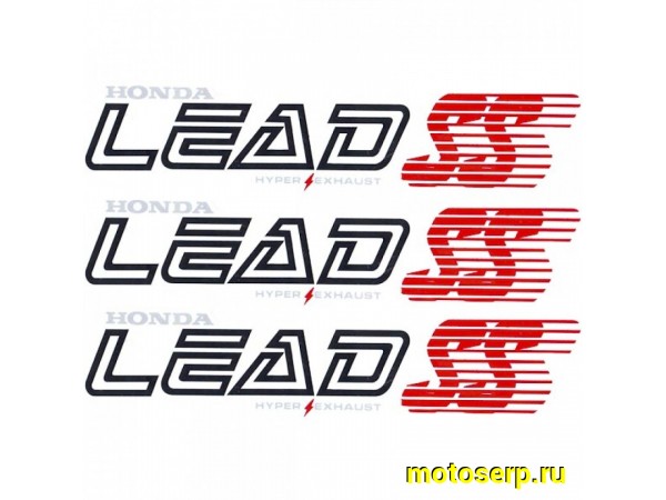Купить  Наклейки (набор) Lead SS (3шт) (7х30) (шт) (0 купить с доставкой по Москве и России, цена, технические характеристики, комплектация фото  - motoserp.ru