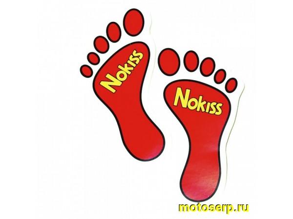 Купить  Наклейки (набор) Nokiss red (5х10) (пара) (0 купить с доставкой по Москве и России, цена, технические характеристики, комплектация фото  - motoserp.ru