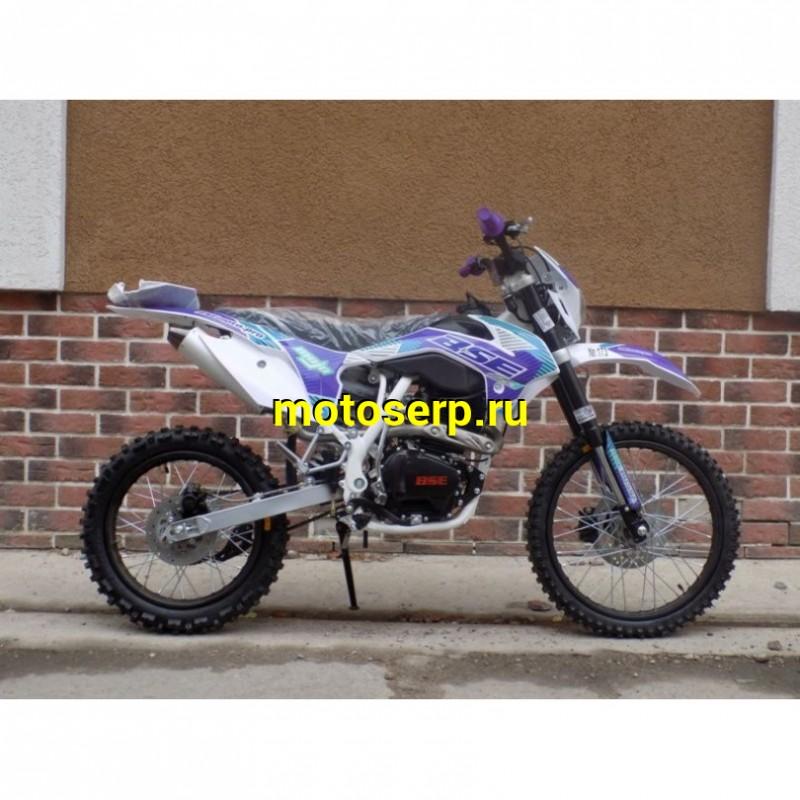 Купить  ====Мотоцикл Кросс/Эндуро BSE Z1 150e 19/16 Ultraviolet 2 (спортинв),  4Т, 5 перед.,возд.охл, диск.торм., , фара, эл/кик стартер (шт)   купить с доставкой по Москве и России, цена, технические характеристики, комплектация фото  - motoserp.ru