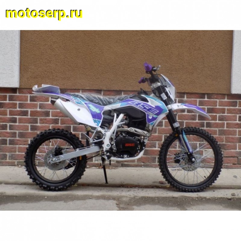 Купить  ====Мотоцикл Кросс/Эндуро BSE Z1 150e 19/16 Ultraviolet 2 (спортинв),  4Т, 5 перед.,возд.охл, диск.торм., , фара, эл/кик стартер (шт)   купить с доставкой по Москве и России, цена, технические характеристики, комплектация фото  - motoserp.ru