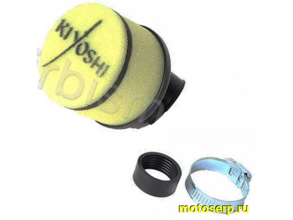 Купить  Фильтр воздушный нулевого сопротивления D28/35 F43-3 KIYOSHI (шт) (0 купить с доставкой по Москве и России, цена, технические характеристики, комплектация фото  - motoserp.ru
