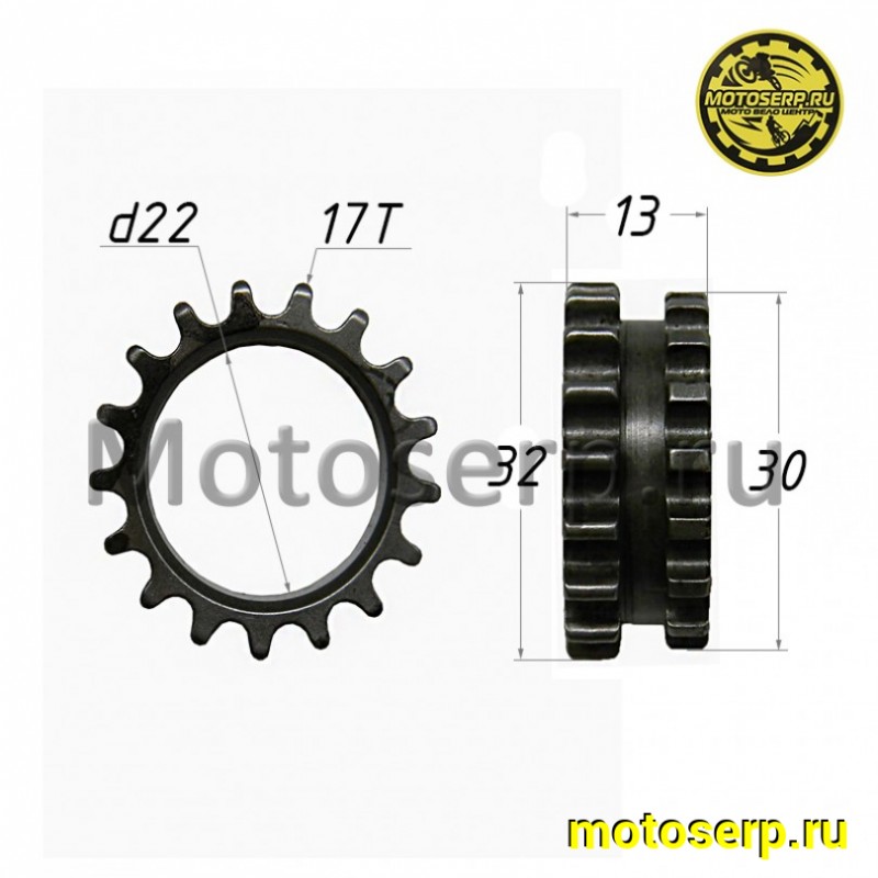 Купить  Шестерня (звездочка) ГРМ коленвала 169FML (CB200) 169FMM (CB250) и др. (шт) (ML 6595  купить с доставкой по Москве и России, цена, технические характеристики, комплектация фото  - motoserp.ru