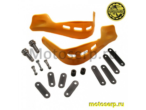 Купить  Защита рук/рычагов (уши) ТИП 4 (белый, жёлтый) (пар) (0 купить с доставкой по Москве и России, цена, технические характеристики, комплектация фото  - motoserp.ru