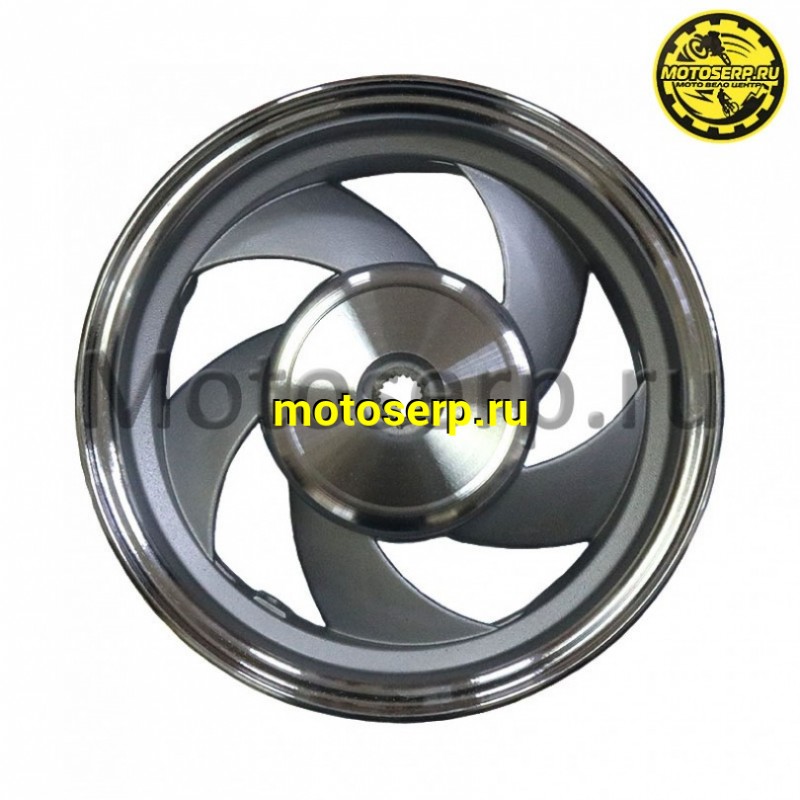 Купить  Колесо 10" заднее (диск колеса) литое 2,50-10" 4так (19 шлиц) (бараб.торм 110мм) GRAND PRIX, Лео-125 125сс (шт) (MT купить с доставкой по Москве и России, цена, технические характеристики, комплектация фото  - motoserp.ru
