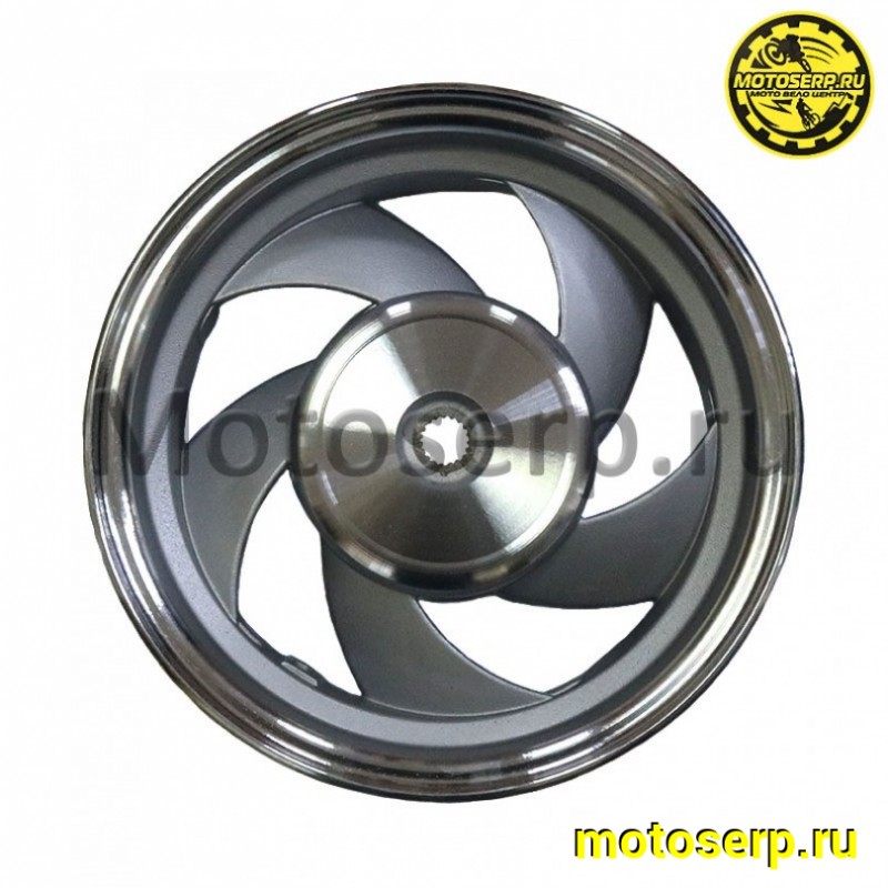 Купить  Колесо 10" заднее (диск колеса) литое 2,50-10" 4так (19 шлиц) (бараб.торм 110мм) GRAND PRIX, Лео-125 125сс (шт) (MT купить с доставкой по Москве и России, цена, технические характеристики, комплектация фото  - motoserp.ru