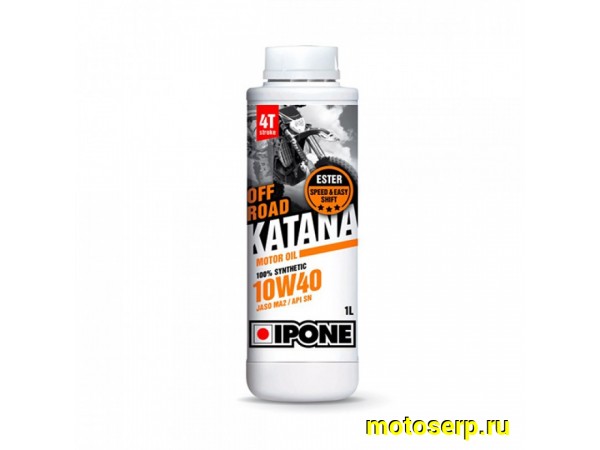 Купить  ====Масло IPONE 4Т KATANA OFF ROAD 10W40 1L синт (800366 (0 купить с доставкой по Москве и России, цена, технические характеристики, комплектация фото  - motoserp.ru