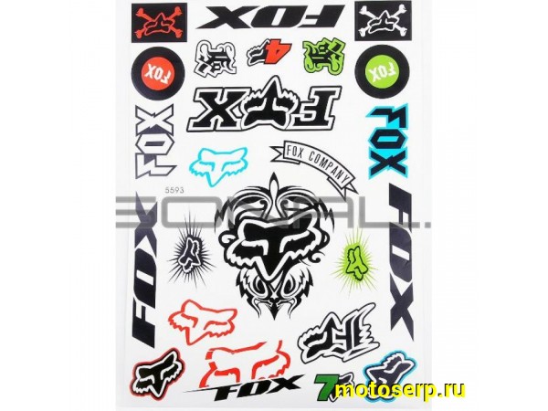 Купить  Наклейки (набор) FOX (23х32см) (шт) (MT N-750  купить с доставкой по Москве и России, цена, технические характеристики, комплектация фото  - motoserp.ru