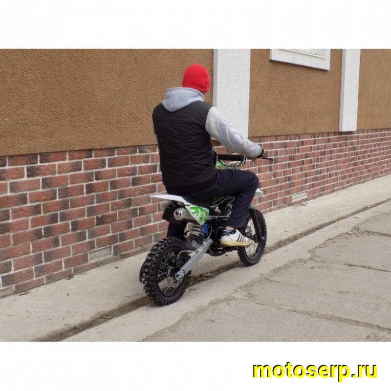 Купить  Питбайк Motoland APEX 10 зеленый (спортинв), 14/12, 4Т, 110cc, АВТОМАТ, эл-стартер, диск/диск (шт) (ML 11007 купить с доставкой по Москве и России, цена, технические характеристики, комплектация фото  - motoserp.ru