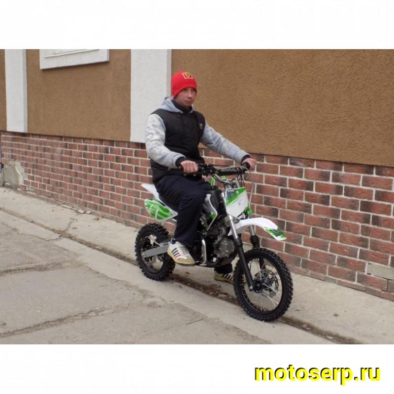 Купить  Питбайк Motoland APEX 10 зеленый (спортинв), 14/12, 4Т, 110cc, АВТОМАТ, эл-стартер, диск/диск (шт) (ML 11007 купить с доставкой по Москве и России, цена, технические характеристики, комплектация фото  - motoserp.ru