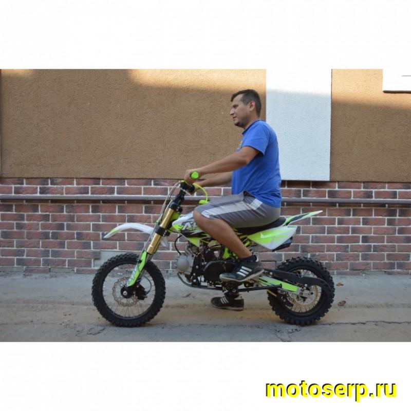 Купить  Питбайк Motoland APEX 10 зеленый (спортинв), 14/12, 4Т, 110cc, АВТОМАТ, эл-стартер, диск/диск (шт) (ML 11007 купить с доставкой по Москве и России, цена, технические характеристики, комплектация фото  - motoserp.ru