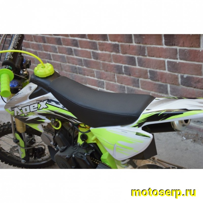 Купить  Питбайк Motoland APEX 10 зеленый (спортинв), 14/12, 4Т, 110cc, АВТОМАТ, эл-стартер, диск/диск (шт) (ML 11007 купить с доставкой по Москве и России, цена, технические характеристики, комплектация фото  - motoserp.ru