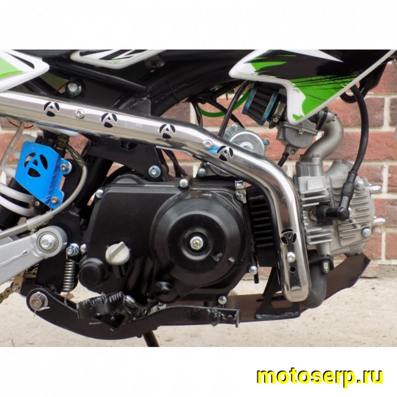 Купить  Питбайк Motoland APEX 10 зеленый (спортинв), 14/12, 4Т, 110cc, АВТОМАТ, эл-стартер, диск/диск (шт) (ML 11007 купить с доставкой по Москве и России, цена, технические характеристики, комплектация фото  - motoserp.ru