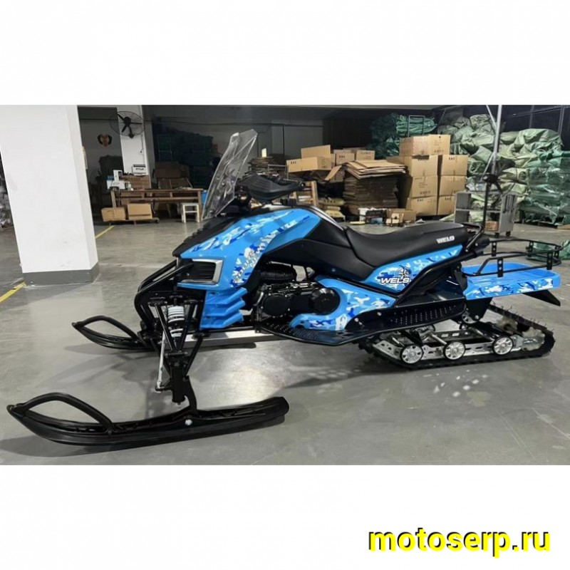 Купить  Снегоход WELS 200RS NEW 200сс,  (БЕЗ ПСМ), трак 2459х380, возд. охл., эл/кикстартер, защита днища, подогр ручек (шт) купить с доставкой по Москве и России, цена, технические характеристики, комплектация фото  - motoserp.ru