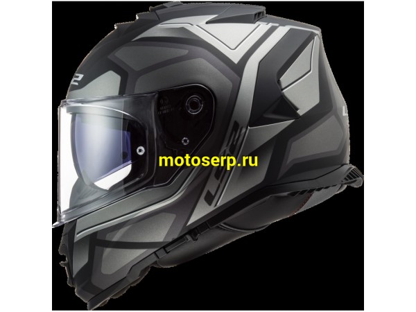 Купить  Шлем закрытый LS2 FF800 STORM FASTER Matt Titanium (XXL) интеграл (шт) (LS2 купить с доставкой по Москве и России, цена, технические характеристики, комплектация фото  - motoserp.ru