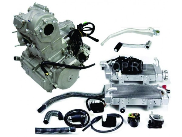Купить  Двигатель  в сб. 450cc ZS194MQ (NC450) 4Т, мех 6ск, верхн р/в, 4клап, жидк охл. полный комплект+радиаторы (НА ЗАКАЗ, 1 НЕДЕЛЯ) (шт)  (ML 9850 купить с доставкой по Москве и России, цена, технические характеристики, комплектация фото  - motoserp.ru