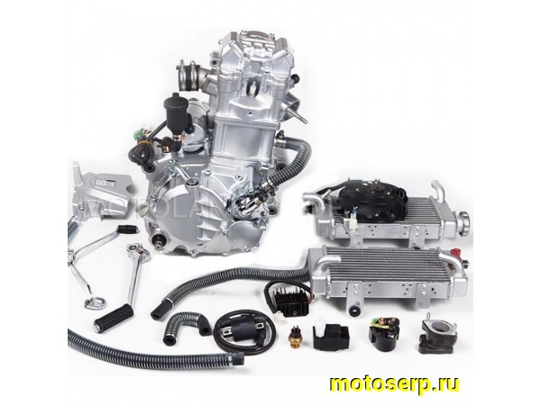 Купить  Двигатель  в сб. 250cc 170MM-2 ZS (CB250) 4Т, мех 5ск, верхн р/в, 4клап, жидк охл. полный комплект+радиаторы (НА ЗАКАЗ, 1 НЕДЕЛЯ) (шт)  (ML 4184 купить с доставкой по Москве и России, цена, технические характеристики, комплектация фото  - motoserp.ru