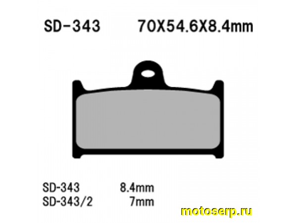 Купить  Тормозные колодки VD 343/2 VESRAH дисковые JP (компл) (MRM купить с доставкой по Москве и России, цена, технические характеристики, комплектация фото  - motoserp.ru
