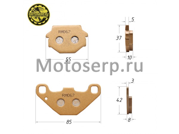 Купить  Колодки тормозные задние ATV 700D/700GT/800D/SYM600 (пар) (BL 45815-MAX-00 (BL 45815-RAM-00 (Hawk купить с доставкой по Москве и России, цена, технические характеристики, комплектация фото  - motoserp.ru
