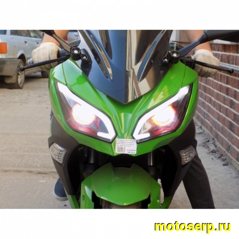 Купить  ====Электромотоцикл Kawasaki Ninja (Кавасаки Ниндзя) 3000W, Кислотные аккум, торм. диск./диск.,кол. 17"/17" (шт) (MOTO-SKUTER купить с доставкой по Москве и России, цена, технические характеристики, комплектация фото  - motoserp.ru
