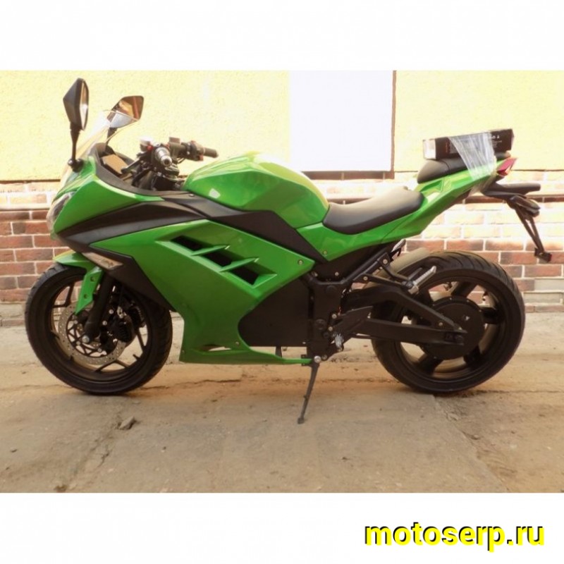 Купить  ====Электромотоцикл Kawasaki Ninja (Кавасаки Ниндзя) 3000W, Кислотные аккум, торм. диск./диск.,кол. 17"/17" (шт) (MOTO-SKUTER купить с доставкой по Москве и России, цена, технические характеристики, комплектация фото  - motoserp.ru