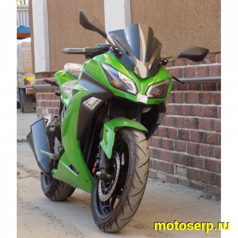 Купить  ====Электромотоцикл Kawasaki Ninja (Кавасаки Ниндзя) 3000W, Кислотные аккум, торм. диск./диск.,кол. 17"/17" (шт) (MOTO-SKUTER купить с доставкой по Москве и России, цена, технические характеристики, комплектация фото  - motoserp.ru