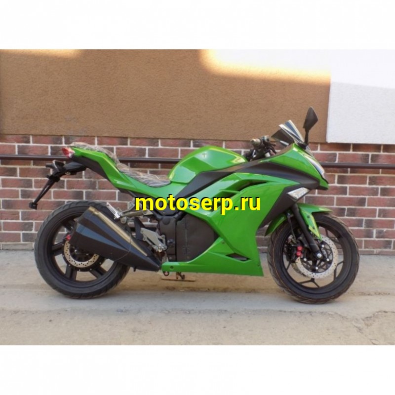 Купить  ====Электромотоцикл Kawasaki Ninja (Кавасаки Ниндзя) 3000W, Кислотные аккум, торм. диск./диск.,кол. 17"/17" (шт) (MOTO-SKUTER купить с доставкой по Москве и России, цена, технические характеристики, комплектация фото  - motoserp.ru