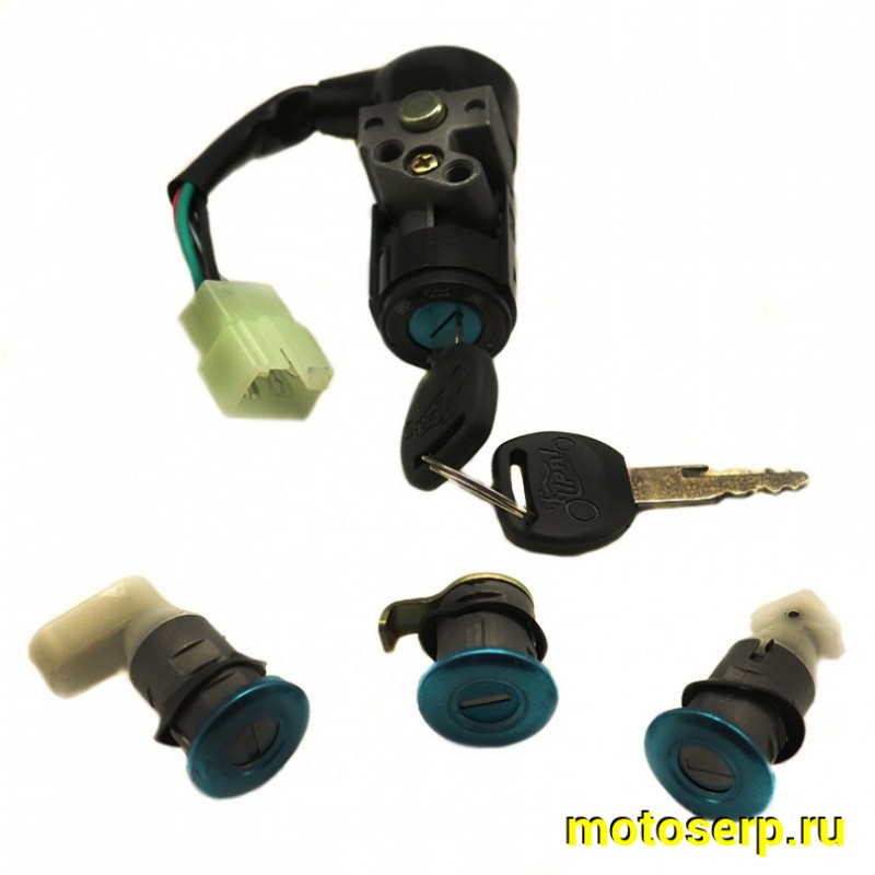 Купить  Замок зажигания (комплект замков) Honda DIO 4-конт, LEAD, TACT (комп) (ANKON 009459 купить с доставкой по Москве и России, цена, технические характеристики, комплектация фото  - motoserp.ru