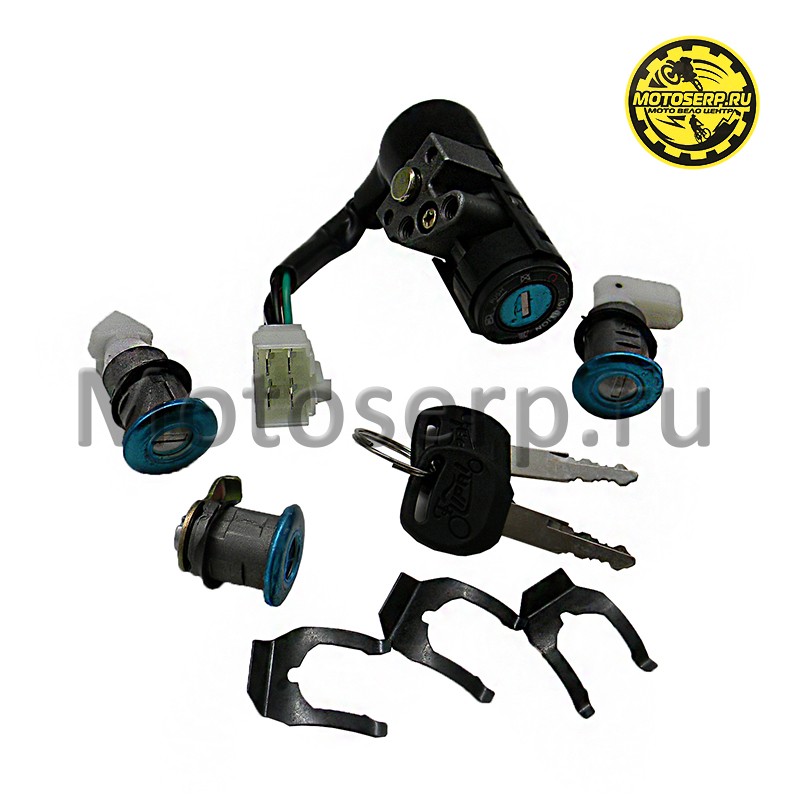 Купить  Замок зажигания (комплект замков) Honda DIO 4-конт, LEAD, TACT (комп) (ANKON 009459 купить с доставкой по Москве и России, цена, технические характеристики, комплектация фото  - motoserp.ru