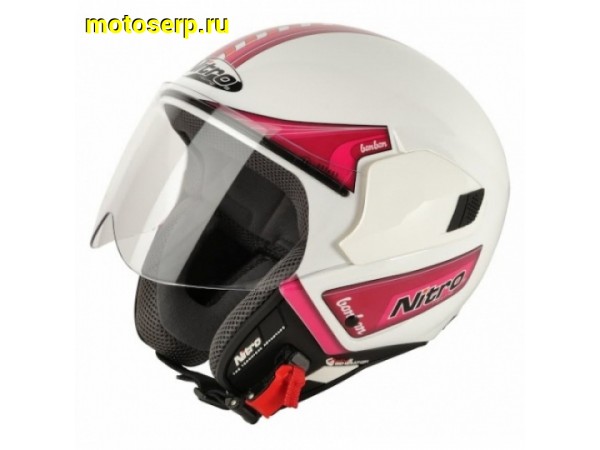 Купить  Стекло шлема (Визор для шлема) NITRO NGJP прозрачный (шт) (0 купить с доставкой по Москве и России, цена, технические характеристики, комплектация фото  - motoserp.ru