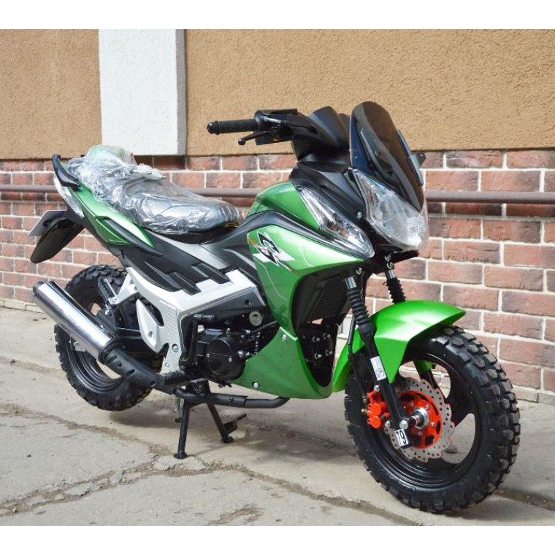 Купить  Мопед MM Storm INDIGO Cross 50 (Шторм-Кросс 50) МЕХАН. СЦЕПЛЕНИЕ 4Т; 50сс; кол. 13"лит; передн диск/задн.барабан.тормоз (шт) 01250 (MM 38055 купить с доставкой по Москве и России, цена, технические характеристики, комплектация фото  - motoserp.ru