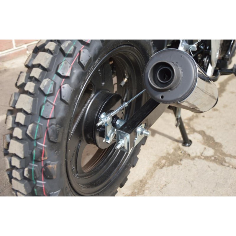 Купить  Мопед MM Storm INDIGO Cross 50 (Шторм-Кросс 50) МЕХАН. СЦЕПЛЕНИЕ 4Т; 50сс; кол. 13"лит; передн диск/задн.барабан.тормоз (шт) 01250 (MM 38055 купить с доставкой по Москве и России, цена, технические характеристики, комплектация фото  - motoserp.ru