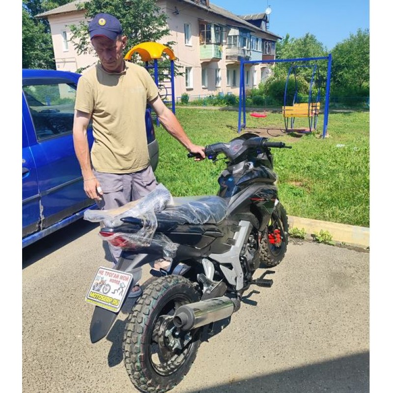 Купить  Мопед MM Storm INDIGO Cross 50 (Шторм-Кросс 50) МЕХАН. СЦЕПЛЕНИЕ 4Т; 50сс; кол. 13"лит; передн диск/задн.барабан.тормоз (шт) 01250 (MM 38055 купить с доставкой по Москве и России, цена, технические характеристики, комплектация фото  - motoserp.ru