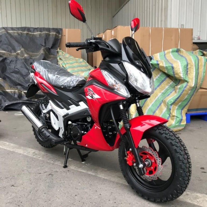 Купить  Мопед MM Storm INDIGO Cross 50 (Шторм-Кросс 50) МЕХАН. СЦЕПЛЕНИЕ 4Т; 50сс; кол. 13"лит; передн диск/задн.барабан.тормоз (шт) 01250 (MM 38055 купить с доставкой по Москве и России, цена, технические характеристики, комплектация фото  - motoserp.ru