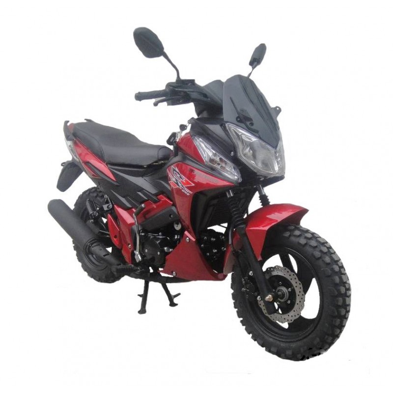 Купить  Мопед MM Storm INDIGO Cross 50 (Шторм-Кросс 50) МЕХАН. СЦЕПЛЕНИЕ 4Т; 50сс; кол. 13"лит; передн диск/задн.барабан.тормоз (шт) 01250 (MM 38055 купить с доставкой по Москве и России, цена, технические характеристики, комплектация фото  - motoserp.ru