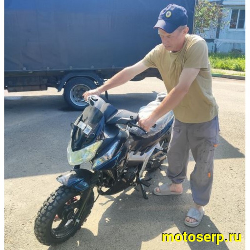 Купить  Мопед MM Storm INDIGO Cross 50 (Шторм-Кросс 50) МЕХАН. СЦЕПЛЕНИЕ 4Т; 50сс; кол. 13"лит; передн диск/задн.барабан.тормоз (шт) 01250 (MM 38055 купить с доставкой по Москве и России, цена, технические характеристики, комплектация фото  - motoserp.ru