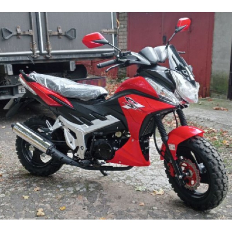Купить  Мопед MM Storm INDIGO Cross 50 (Шторм-Кросс 50) МЕХАН. СЦЕПЛЕНИЕ 4Т; 50сс; кол. 13"лит; передн диск/задн.барабан.тормоз (шт) 01250 (MM 38055 купить с доставкой по Москве и России, цена, технические характеристики, комплектация фото  - motoserp.ru