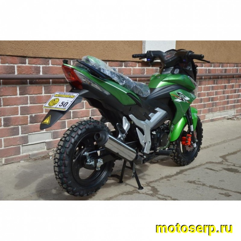 Купить  Мопед MM Storm INDIGO Cross 50 (Шторм-Кросс 50) МЕХАН. СЦЕПЛЕНИЕ 4Т; 50сс; кол. 13"лит; передн диск/задн.барабан.тормоз (шт) 01250 (MM 38055 купить с доставкой по Москве и России, цена, технические характеристики, комплектация фото  - motoserp.ru