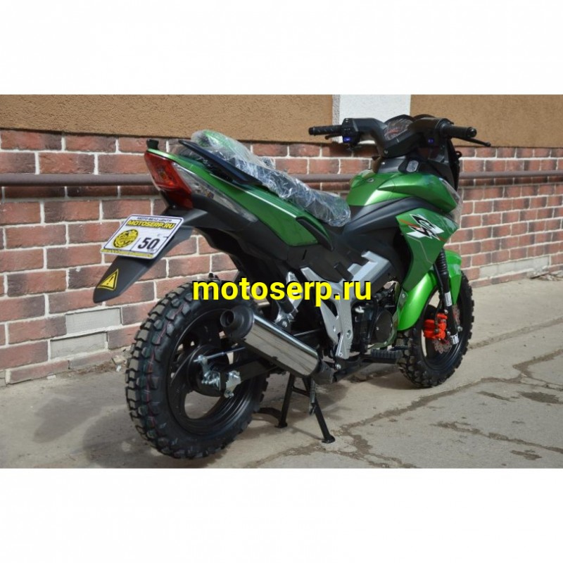 Купить  Мопед MM Storm INDIGO Cross 50 (Шторм-Кросс 50) МЕХАН. СЦЕПЛЕНИЕ 4Т; 50сс; кол. 13"лит; передн диск/задн.барабан.тормоз (шт) 01250 (MM 38055 купить с доставкой по Москве и России, цена, технические характеристики, комплектация фото  - motoserp.ru