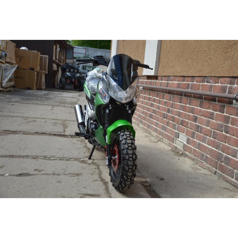 Купить  Мопед MM Storm INDIGO Cross 50 (Шторм-Кросс 50) МЕХАН. СЦЕПЛЕНИЕ 4Т; 50сс; кол. 13"лит; передн диск/задн.барабан.тормоз (шт) 01250 (MM 38055 купить с доставкой по Москве и России, цена, технические характеристики, комплектация фото  - motoserp.ru