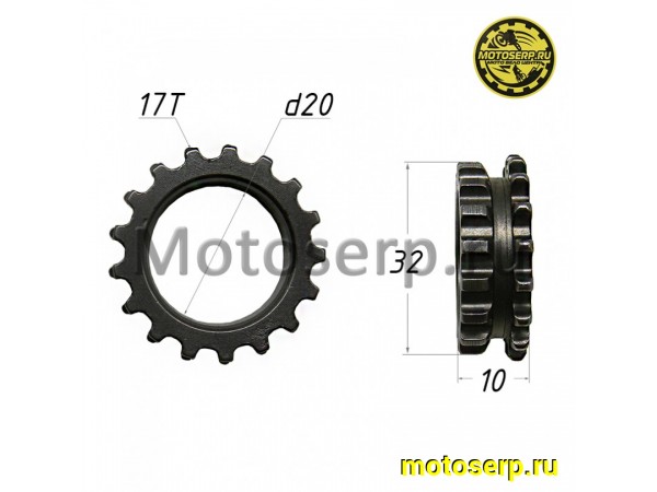 Купить  Шестерня (звездочка) ГРМ коленвала 139QMJ 50-80 cc. (шт) (ANKON 008887 купить с доставкой по Москве и России, цена, технические характеристики, комплектация фото  - motoserp.ru