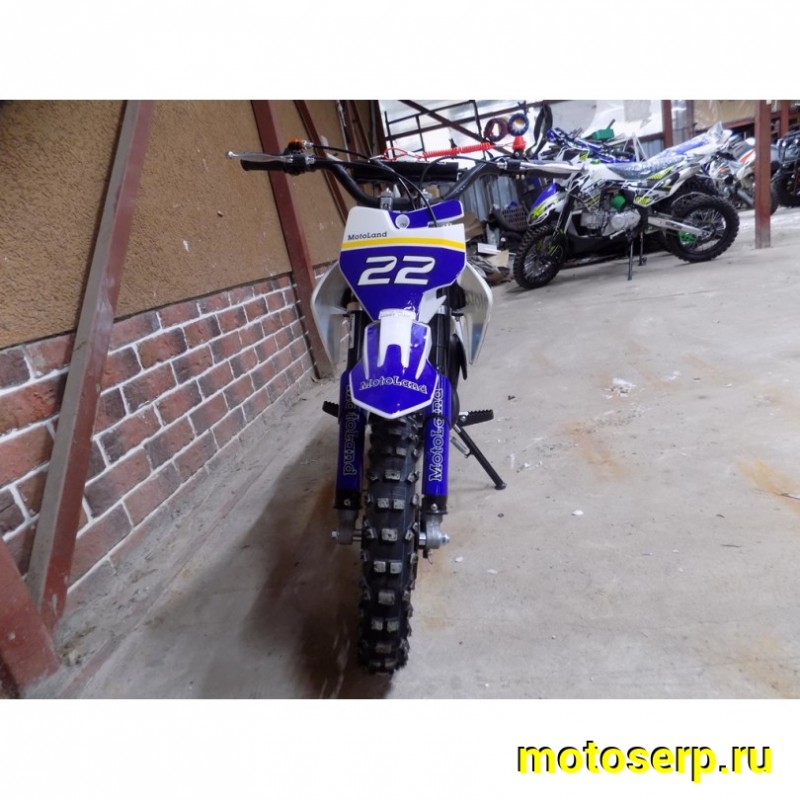Купить  Питбайк Motoland XT50 минимото, миникросс ДЕТСКИЙ, 2Т, 50сс, руч. старт, кол. 10/10", 2.7 л.с (шт) (ML 11402 купить с доставкой по Москве и России, цена, технические характеристики, комплектация фото  - motoserp.ru