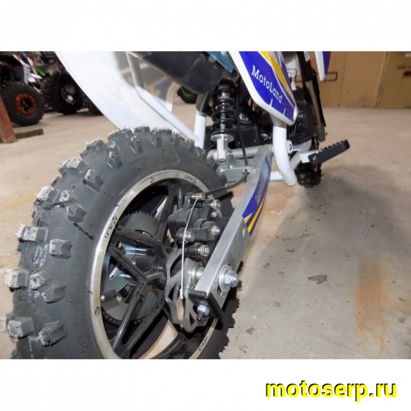 Купить  Питбайк Motoland XT50 минимото, миникросс ДЕТСКИЙ, 2Т, 50сс, руч. старт, кол. 10/10", 2.7 л.с (шт) (ML 11402 купить с доставкой по Москве и России, цена, технические характеристики, комплектация фото  - motoserp.ru