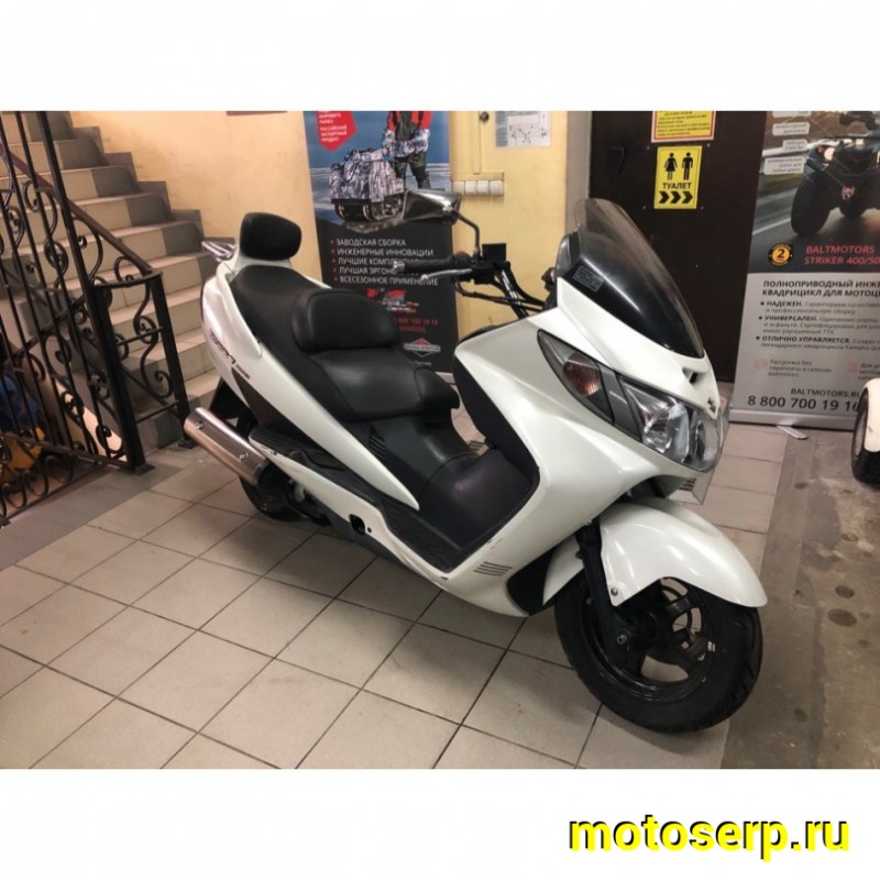 Купить  ====Максискутер SUZUKI SkyWave 400S 2005г.в. Из Японии,без пробега по РФ купить с доставкой по Москве и России, цена, технические характеристики, комплектация фото  - motoserp.ru